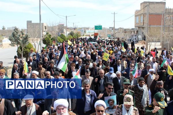 راهپیمایی روزجهانی قدس در شهر درق