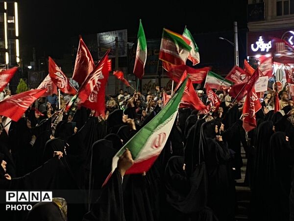 اجتماع مردم پیشوا در خونخواهی رهبر شهیدشان