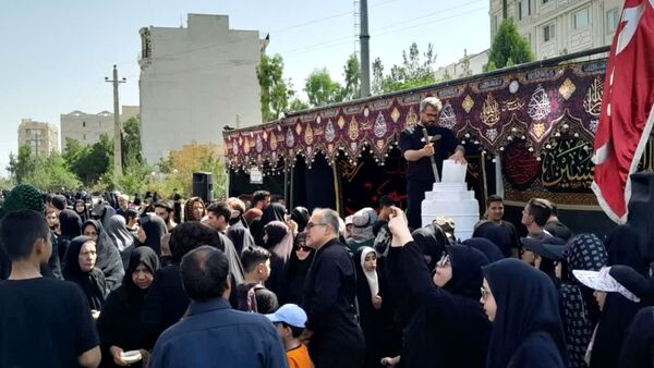 راهپیمایی دلدادگان حسینی در شهرستان سمنان