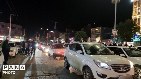  شکوه و اقتدار رژه خودرویی در حسینیه فضل 