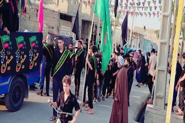 تشییع نمادین پیکر امام حسین(ع) در گمبوعه بزرگ