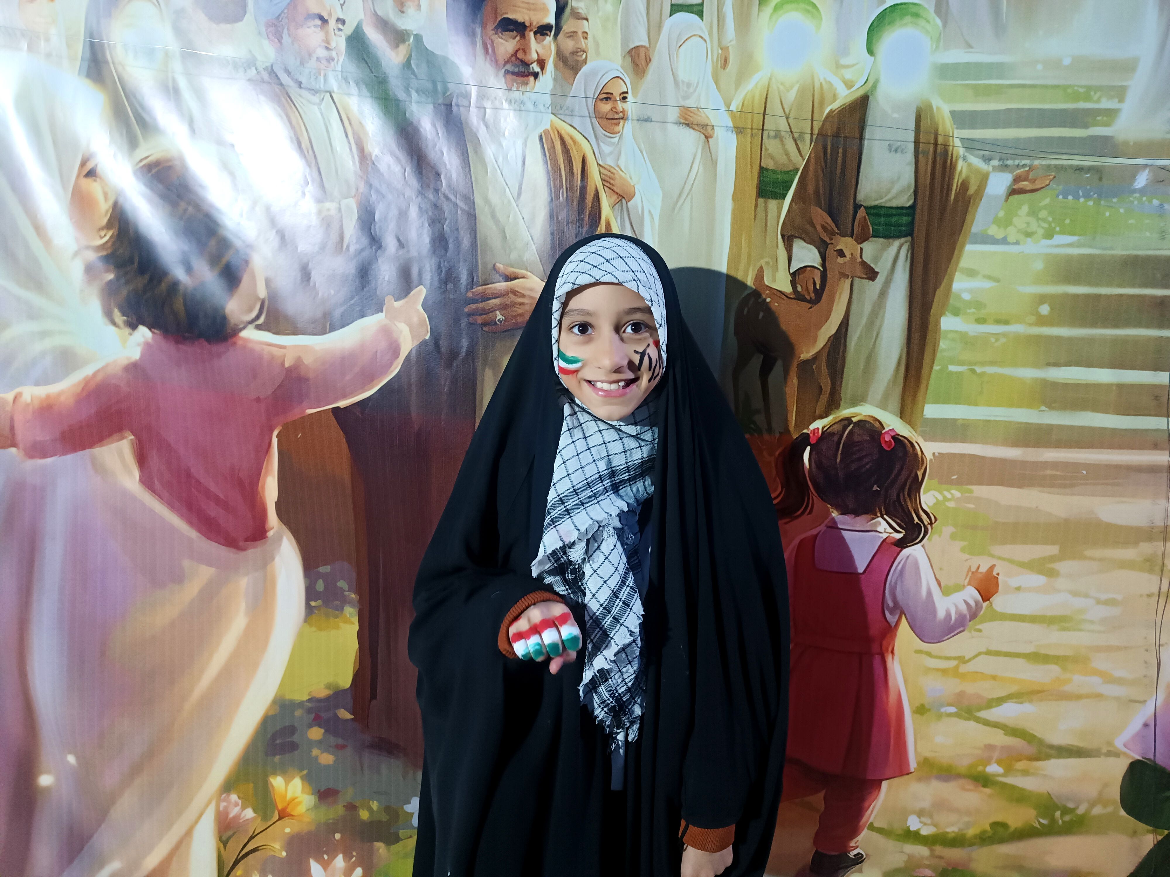 موکبِ کودک و نوجوانان در تجمعات شبانه شهر فارسان