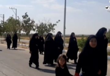  مراسم پیاده روی جاماندگان اربعین روستای خورچان