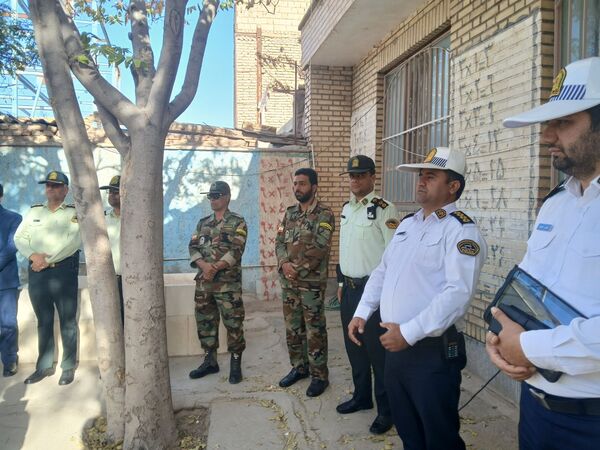 گرامیداشت هفته نیروی انتظامی در مدرسه امید شهرستان خلیل آباد