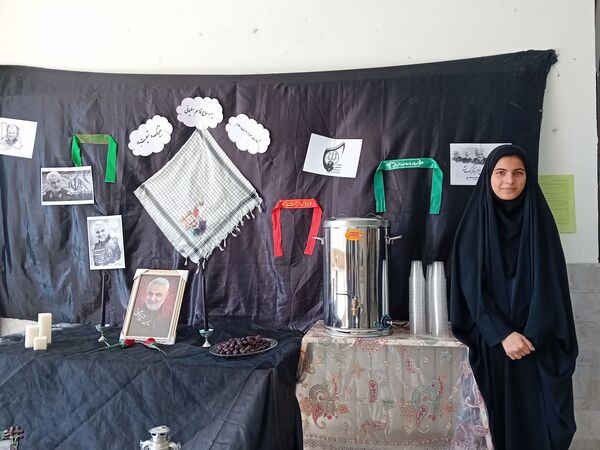 گرامیداشت پنجمین سالگرد شهادت سردار سلیمانی در دبیرستان فاطمه الزهرا 
