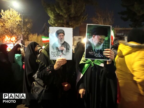 تجمع بزرگ مردم غیور و ولایتمدار نیشابور در خونخواهی از امام شهید