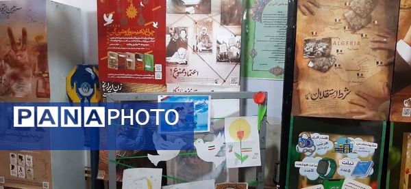 نمایشگاه انقلاب در مدرسه حضرت خدیجه(س) شیروان 