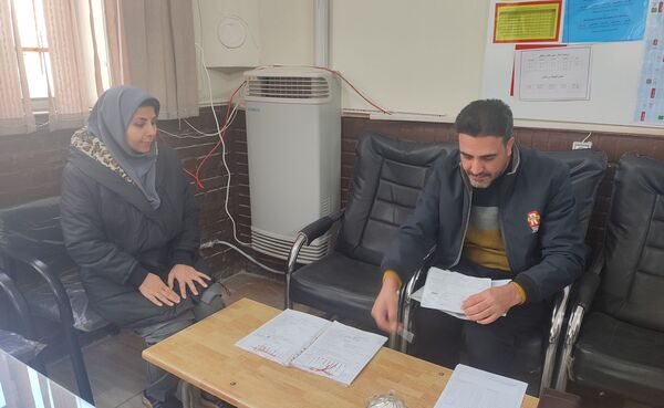 بازید راهبران آموزشی از دبیرستان میثاق منطقه تبادکان مشهد