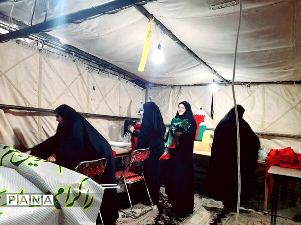 موکب دبستان سرای امید در پاتوق نوجوان مبارز تفت