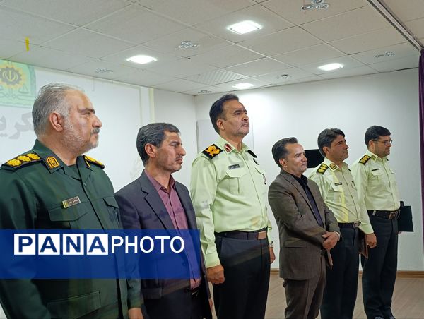  آیین و تکریم فرمانده نیروی انتظامی شهرستان خلیل آباد 
