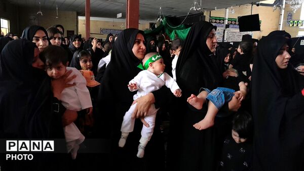  مراسم باشکوه شیرخوارگان حسینی در مسجد جامع درگزین
