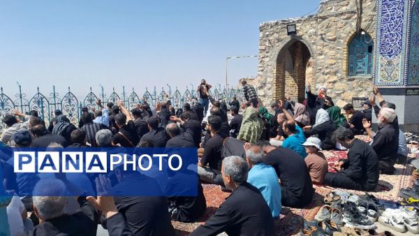 جاماندگان اربعین حسینی در بیجار مسیر عشق را پیمودند