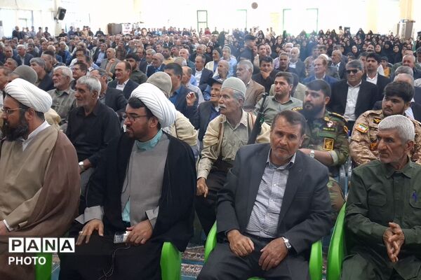  آیین تکریم و معارفه فرمانده ناحیه مقاومت بسیج شهرستان باشت
