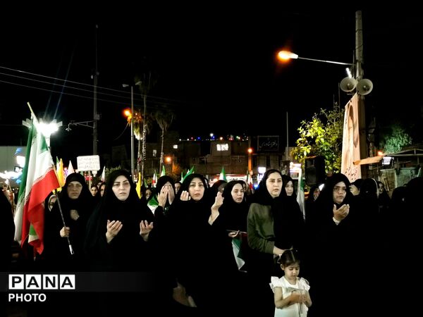 شبی دیگر از تجمعات شبانه با حضور پرشور مردم پلدختر