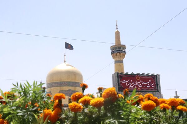 آسمان حرم مطهر رضوی غرق در نوای علمدار نیامد
