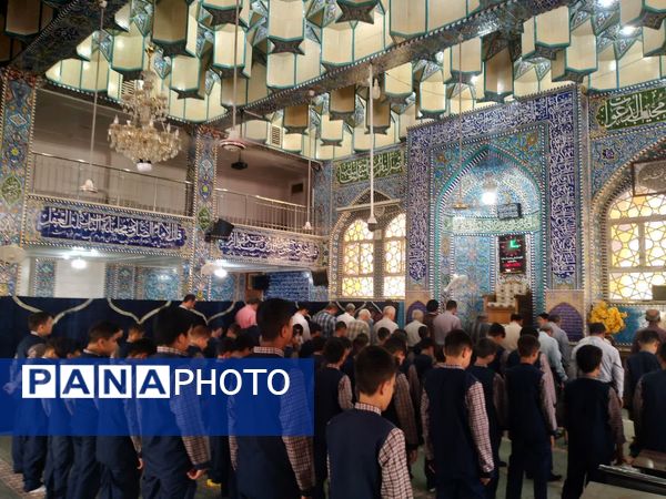 برگزاری اولین نماز جماعت سال تحصیلی جدید دبستان حضرت قاسم ابن الحسن (ع)