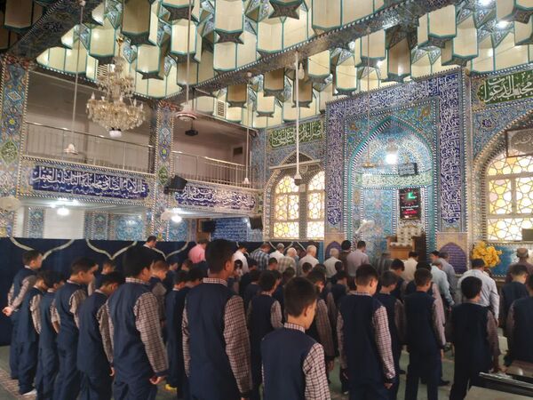 برگزاری اولین نماز جماعت سال تحصیلی جدید دبستان حضرت قاسم ابن الحسن (ع)