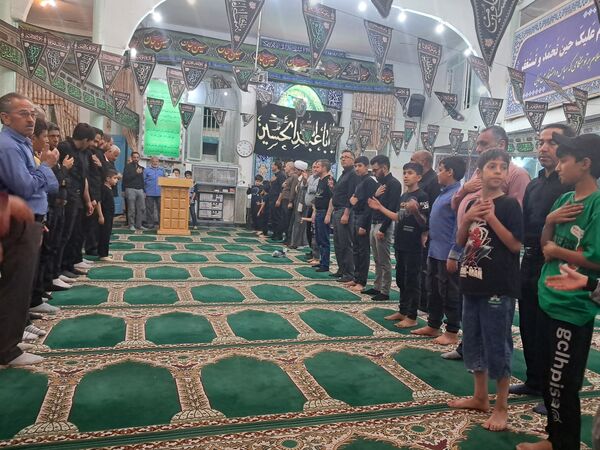 شب دوم محرم در مسجد صاحب‌الزمان آشخانه