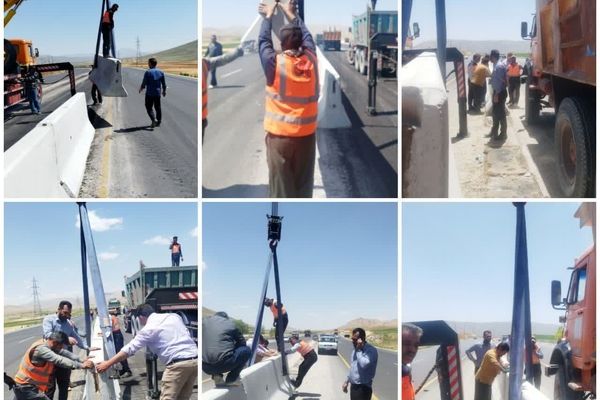 پایان خطر در گردنه گوشنگلی (محور بروجن لردگان)