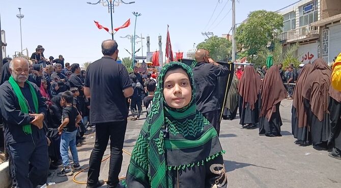 شکوهِ سوگ؛ روایتِ دسته‌های عزاداری بافق در ظهر عاشورا