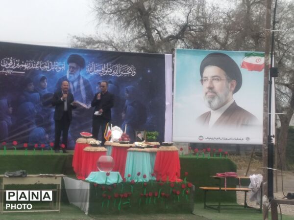  یاد فرشتگان آسمانی در گلزار شهدای دبستان شجره طیبه