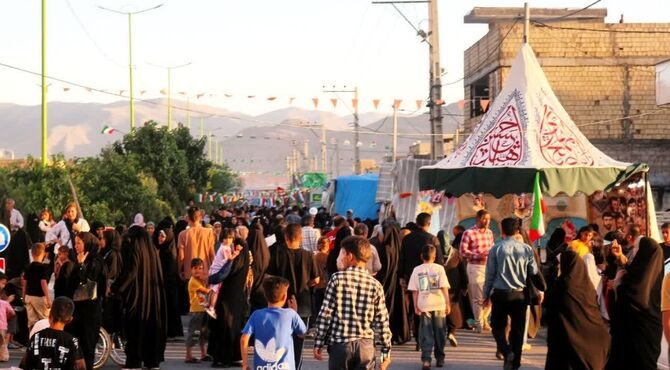جشن کیلومتری عید غدیر در یزدانشهر