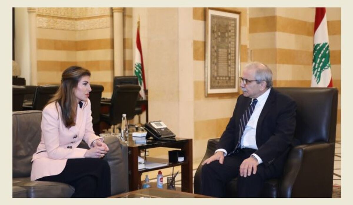 دیدار نخست وزیر لبنان با معاون فرستاده آمریکا به خاورمیانه