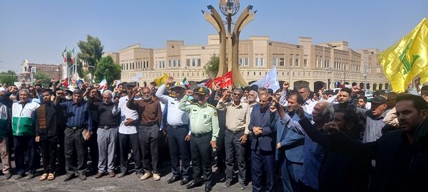 گرامیداشت شهادت سید‌حسن‌نصرالله در شهرستان بم 