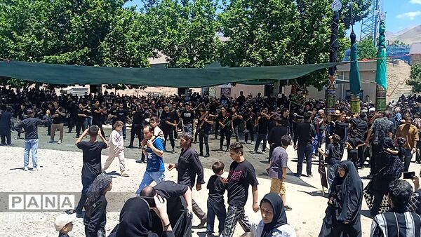 عزاداری چهار مین روز از ماه محرم در بوژ آباد میهمان قاب پانا