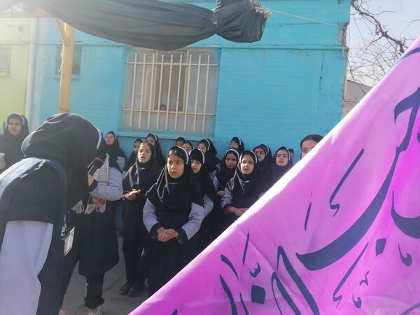 موکب نیمه شعبان در مدرسه نخودی