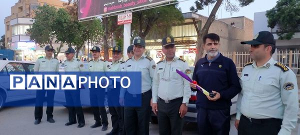 قدردانی از ماموران نیروی انتظامی فراجا و جمعی از خواهران شهرستان شیروان در طرح عفاف و حجاب توسط  پایگاه شهیده ناهید فاتحی کرجو روستای چلو