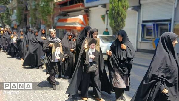 مراسم جاماندگان تشییع امام شهید در کومله با آیین همدلی و وحدت 