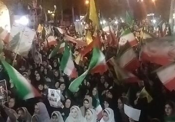 آیین بزرگداشت چهلم شهدای دانش‌آموز میناب 