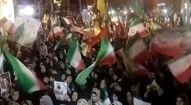 آیین بزرگداشت چهلم شهدای دانش‌آموز میناب 