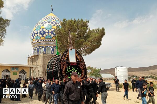 آیین سنتی نخل برداری در بنادکوک دیزه به مناسبت شهادت امام رضا (ع)