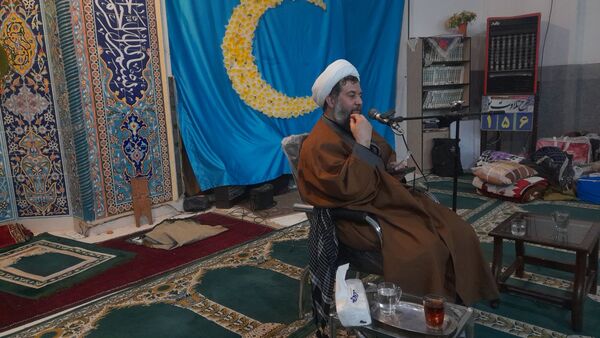 مراسم شهادت حضرت زینب کبری در جمع معتکفین مسجد فاطمیه نیشابور