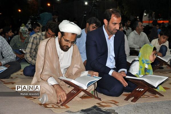 مراسم سی شب  با قرآن  درشهرستان خوسف