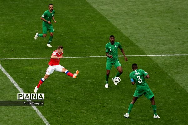 دیدار تیم های روسیه و عربستان  در افتتاح جام جهانی 2018روسیه