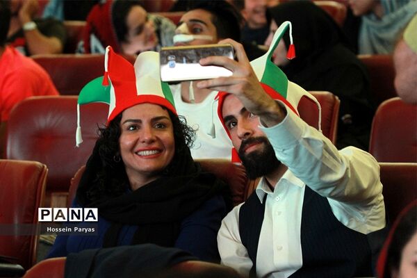 پخش مسابقه ایران و مراکش در برج میلاد