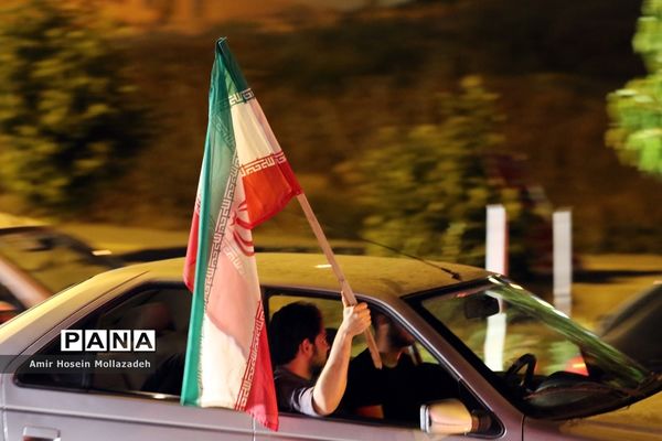 شادی مردم ارومیه پس از برد مراکش