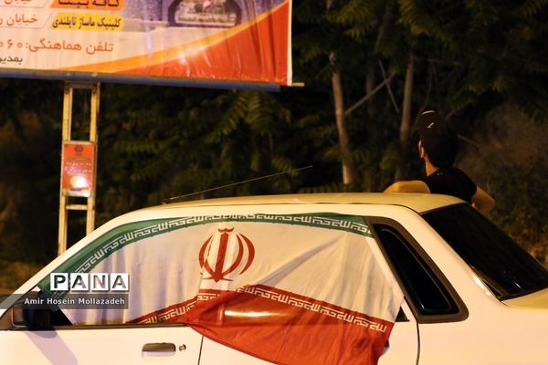 شادی مردم ارومیه پس از برد مراکش