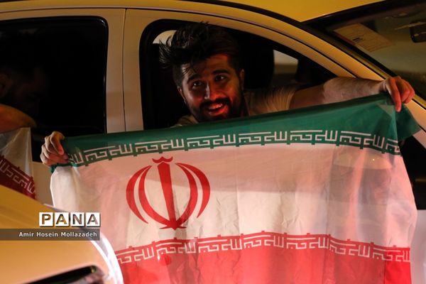 شادی مردم ارومیه پس از برد مراکش