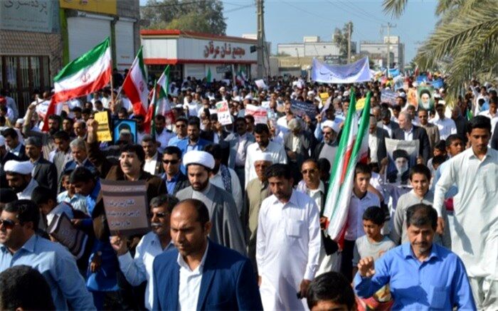 لحظاتی پیش راهپیمایی روز جهانی قدس در زاهدان آغاز شد