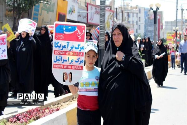 راهپیمایی بزرگ مردم شهر قدس در روز جهانی قدس