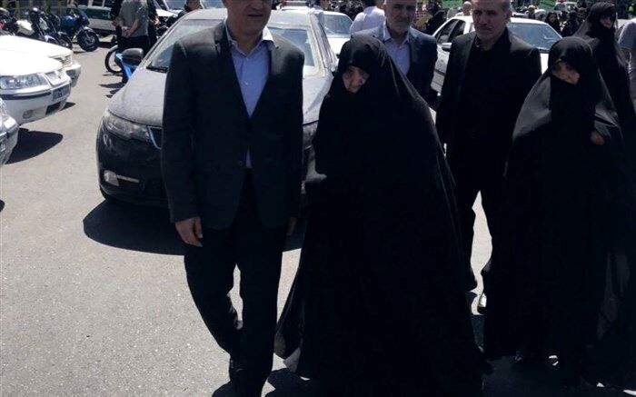 تصویر/ حضور بیت آیت الله هاشمی رفسنجانی در مراسم روز قدس