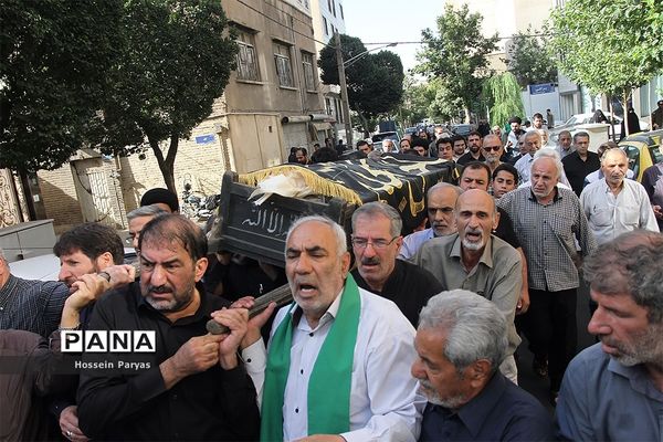 مراسم تشییع مرحوم حجت الاسلام‌سیدعلی اکبرحسینی