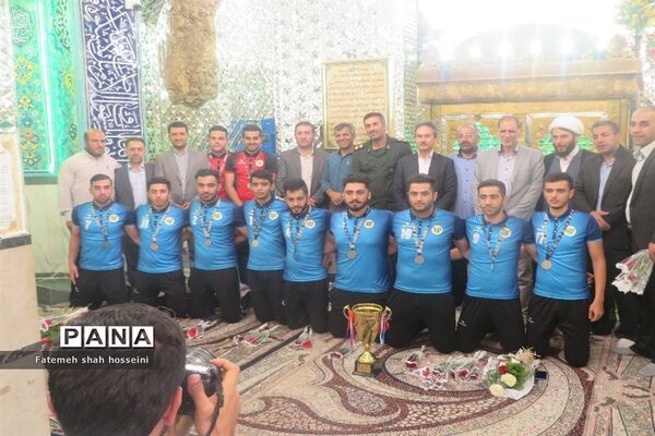 مراسم استقبال از ورزشکاران تیم فوتسال شهرستان فیروزکوه