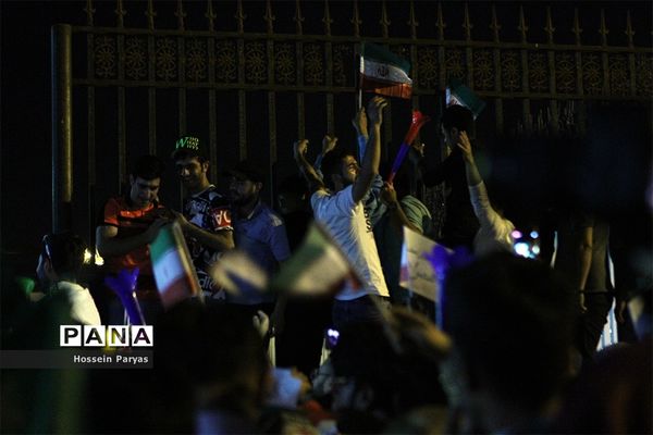 استقبال مردمی از ورود تیم ملی  به ایران