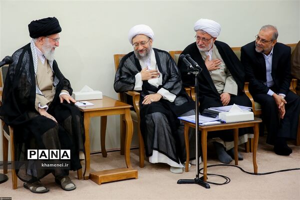 دیدار رئیس و مسئولان قوه قضائیه با رهبر کبیر انقلاب