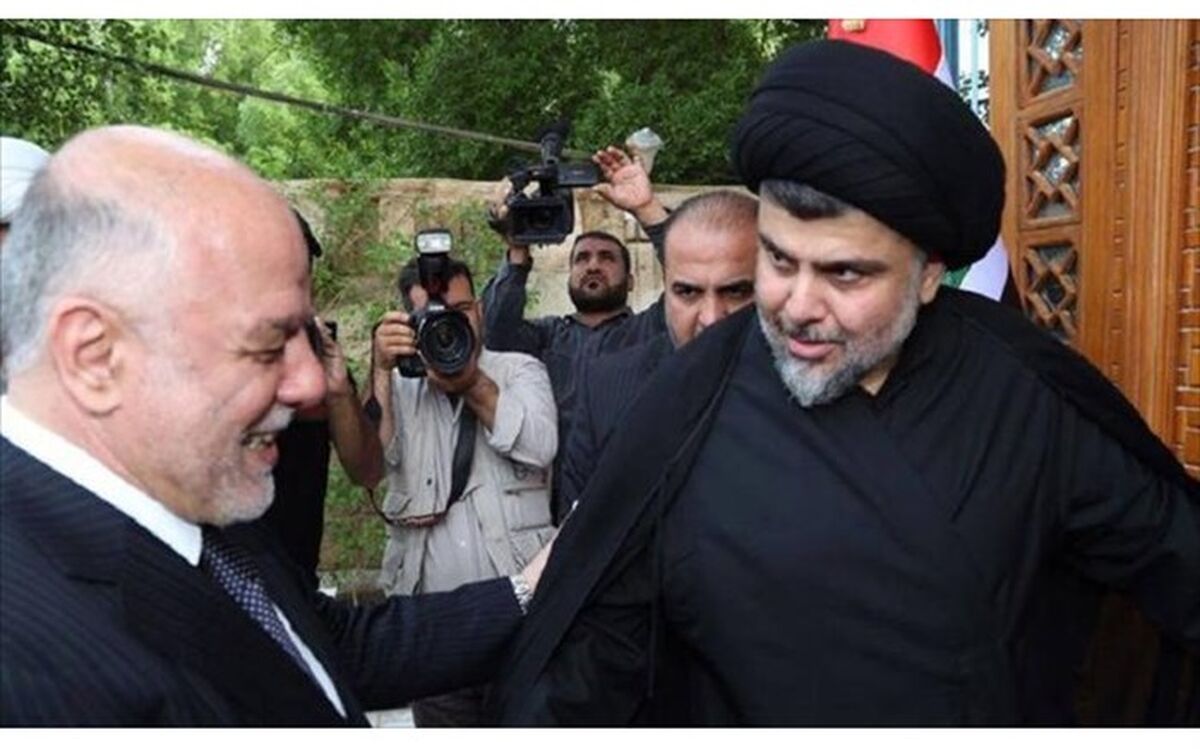 دیدار حیدر العبادی و مقتدی صدر در نجف